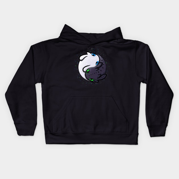 Furious Yin Yang Kids Hoodie by perdita00